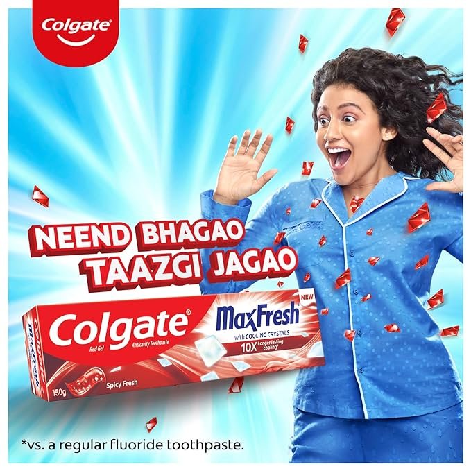 Colgate MaxFresh Toothpaste, Red Gel Paste 150g (Spicy Fresh) sigle - Image 2