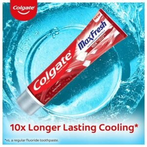 Colgate MaxFresh Toothpaste, Red Gel Paste 150g (Spicy Fresh) sigle