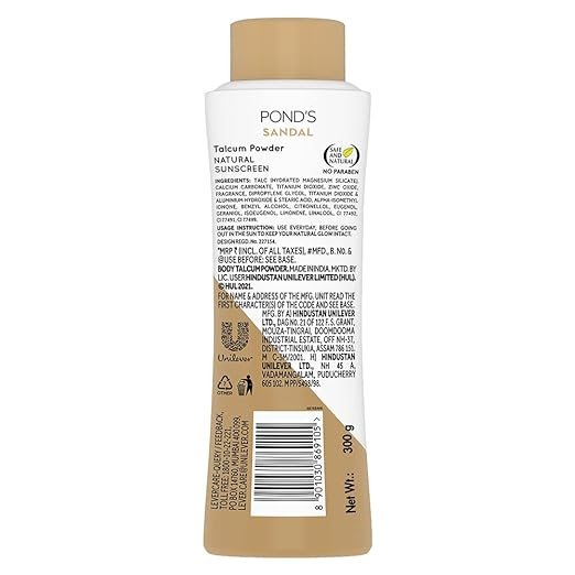 PONDS Sandal Radiance Talcum Powder, 300 g - Image 2