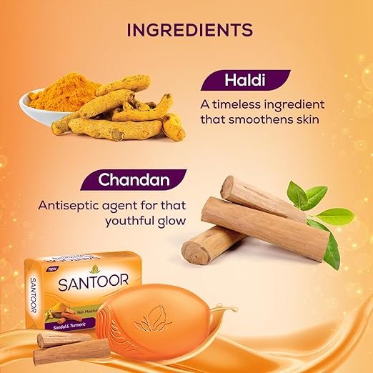 Santoor Soaps Pack -125grams - Image 5