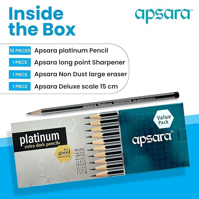 Apsara Platinum Pencils Value Pack - Pack of 20 - Image 6