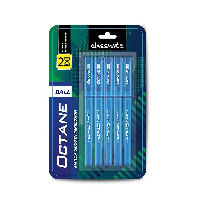 Classmate Octane- Blue Ball Pens) | Smooth & amp; Fast Writing Ball Pens-Single Peice - Image 6