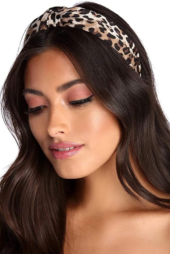FAMEZA 6Pcs Women Girls Headband Boho Floral Chiffon Hair Band Twisted Turban Head Wrap for Sports or Fashion(Chiffon1) - Image 2