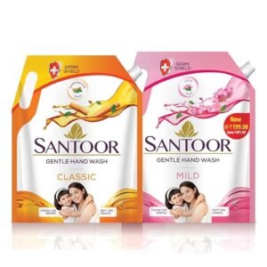 Santoor Classic Gentle Hand Wash with Natural Goodness of Sandalwood &Soothes & Hydrates Skin (1500ml)