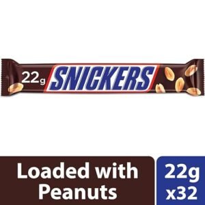 Snickers Peanut Filled Chocolate Bar | Loaded with Delicious & Nutritious Roasted Peanuts, | 22g | Single Peice