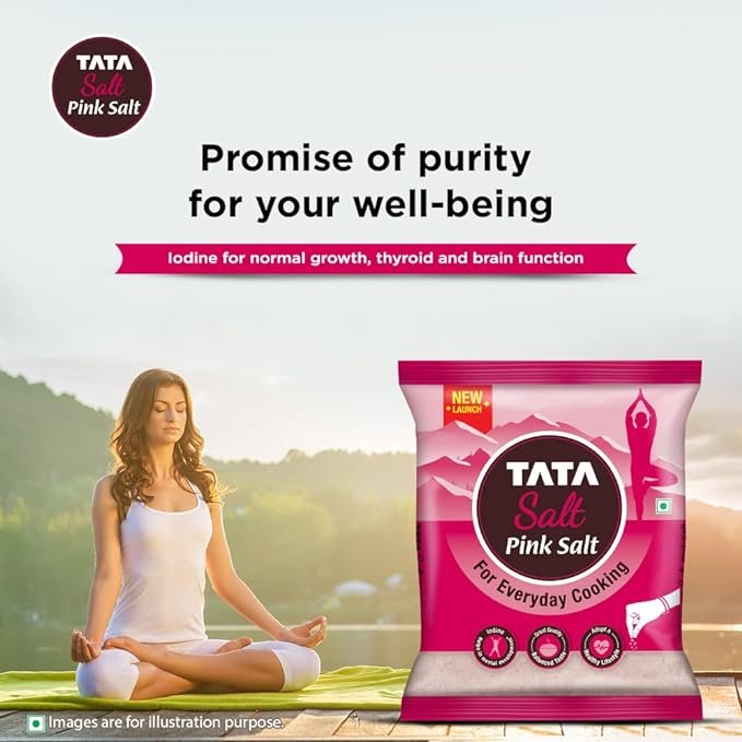 Tata Salt Pink Salt, 1kg, Rock Salt for Everyday Cooking, Iodized Rock Salt - Image 4