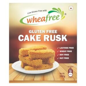 Wheafree Gluten Free Cake Rusk (300 Grams) Non-Veg | Tasty, Crunchy and Crispy | 100% Wholesome Ingredients