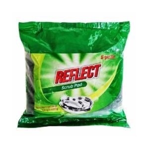 REFLECT SCRUB PAD Dishwashing| Ideal for Fast Clean, Long Life and tough, oily & Deep stain removal (5 PADS IN PACK)